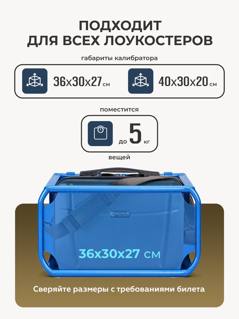 Дорожный кейс Bonle Темно-синий