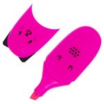 Текстовыделитель мини BRAUBERG KIDS "CUTE CATS NEON", 1шт, АССОРТИ, 1-5 мм, 152433