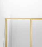 Душевая дверь Слим 8мм (Slim 8mm) VDP-4SL120CLG, брашированное золото, стекло прозрачное,