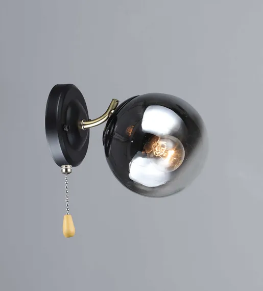 Бра Rilon 2317/1W AB+BK, 40 Вт, бронзовое и чёрное