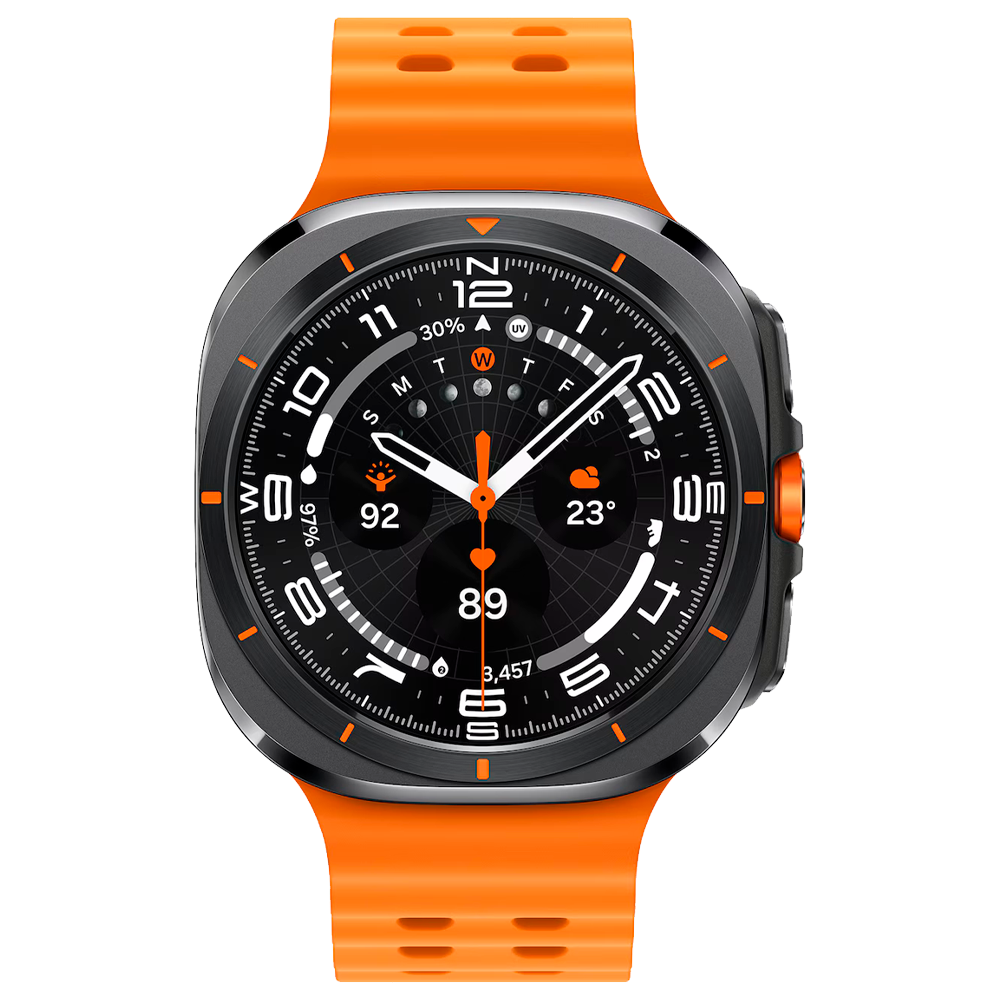 Умные часы Samsung Galaxy Watch Ultra (2025) 47mm LTE, ремешок Marine, Titanium Gray (Черный титан) SM-L705