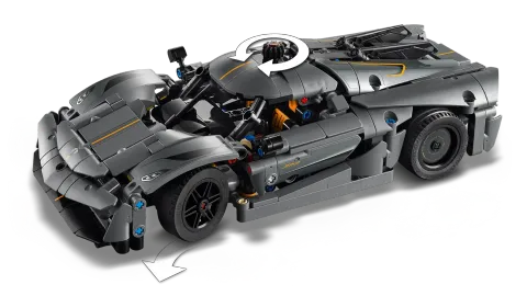 Конструктор LEGO Technic 42173 Серый гиперкар Koenigsegg Jesko Absolut