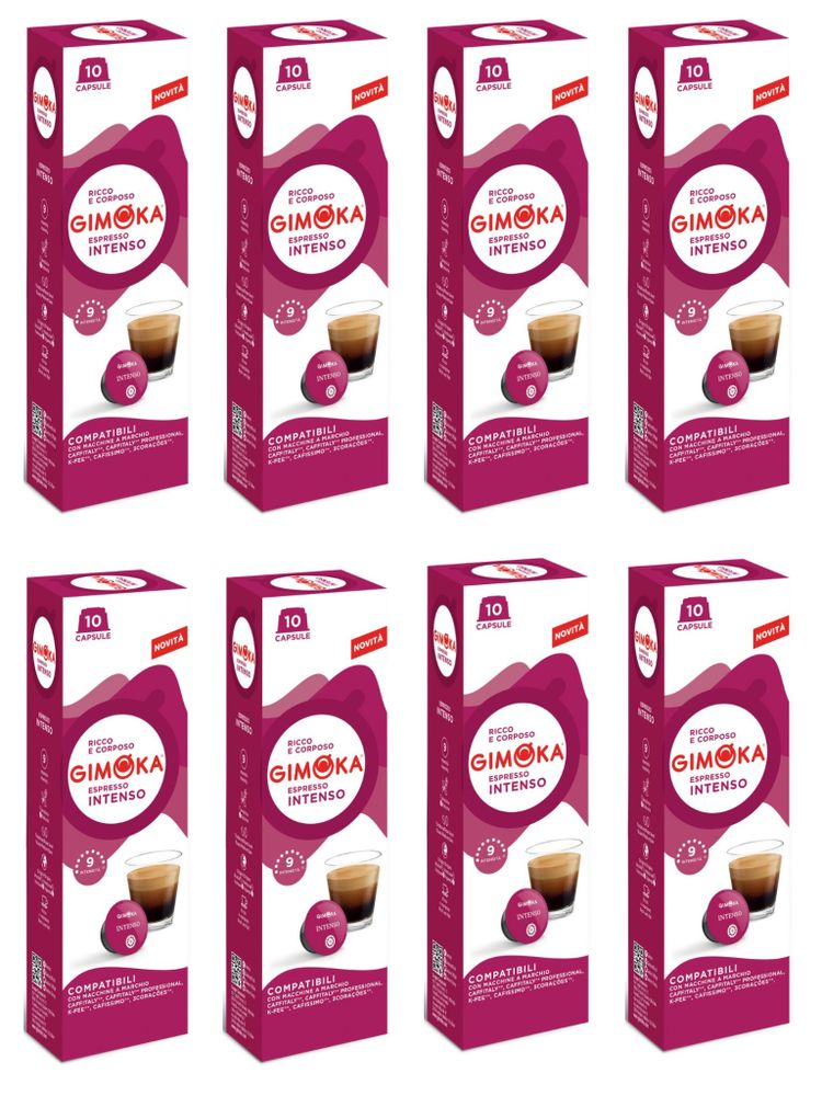 Кофе в капсулах Gimoka Intenso Caffitaly K-fee 10 шт x 8 уп