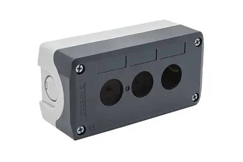 Корпус кнопочного поста, 3 места, серый, IP67 MTB2-F88 132668