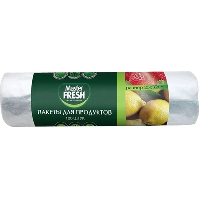 Пакеты для продуктов 100 штук 7мкм Master FRESH