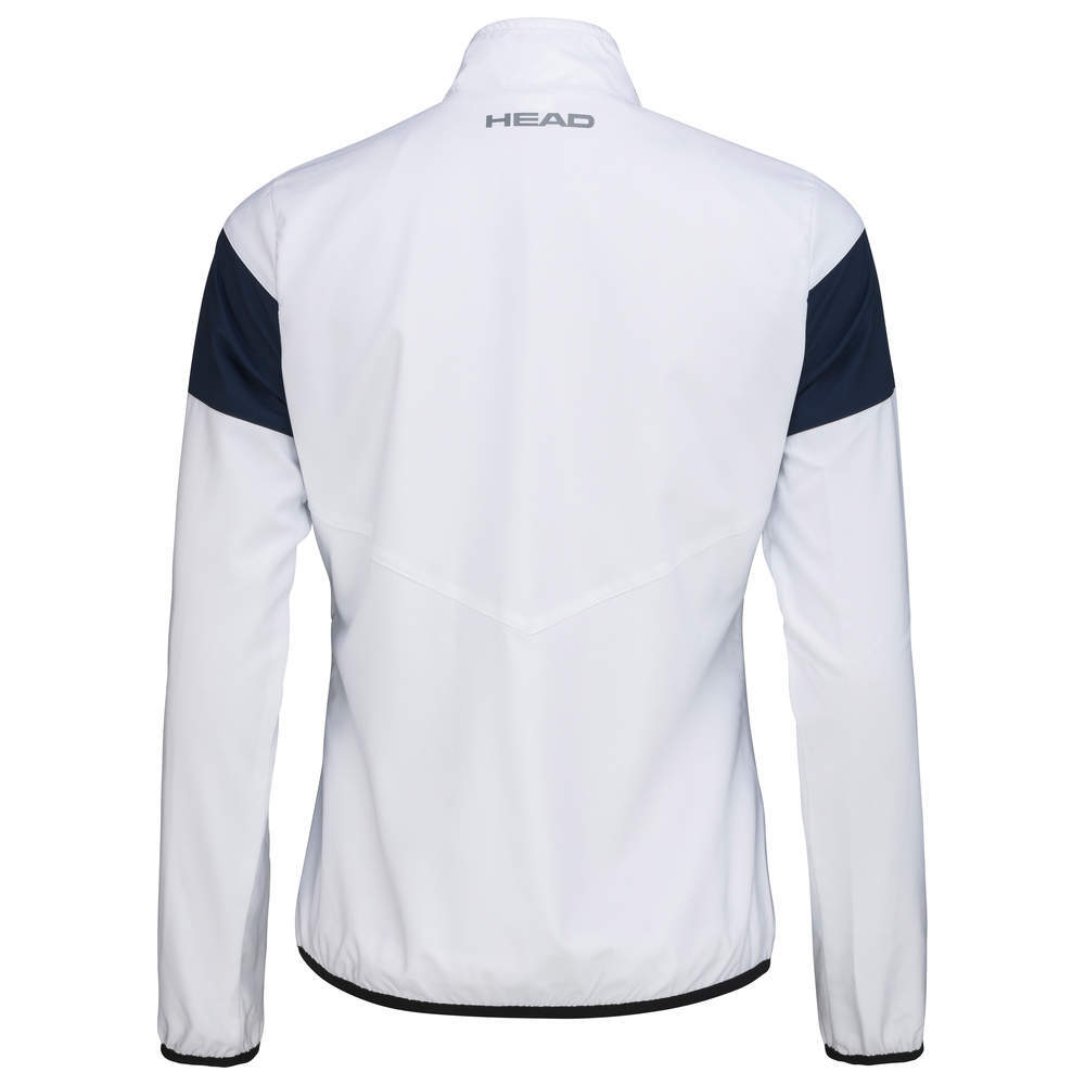 Детская теннисная куртка Head Club 22 Jacket G - white/dark blue
