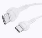 Кабель HOCO X37 Type-C-Type-C 60W 3A 1м PVC White
