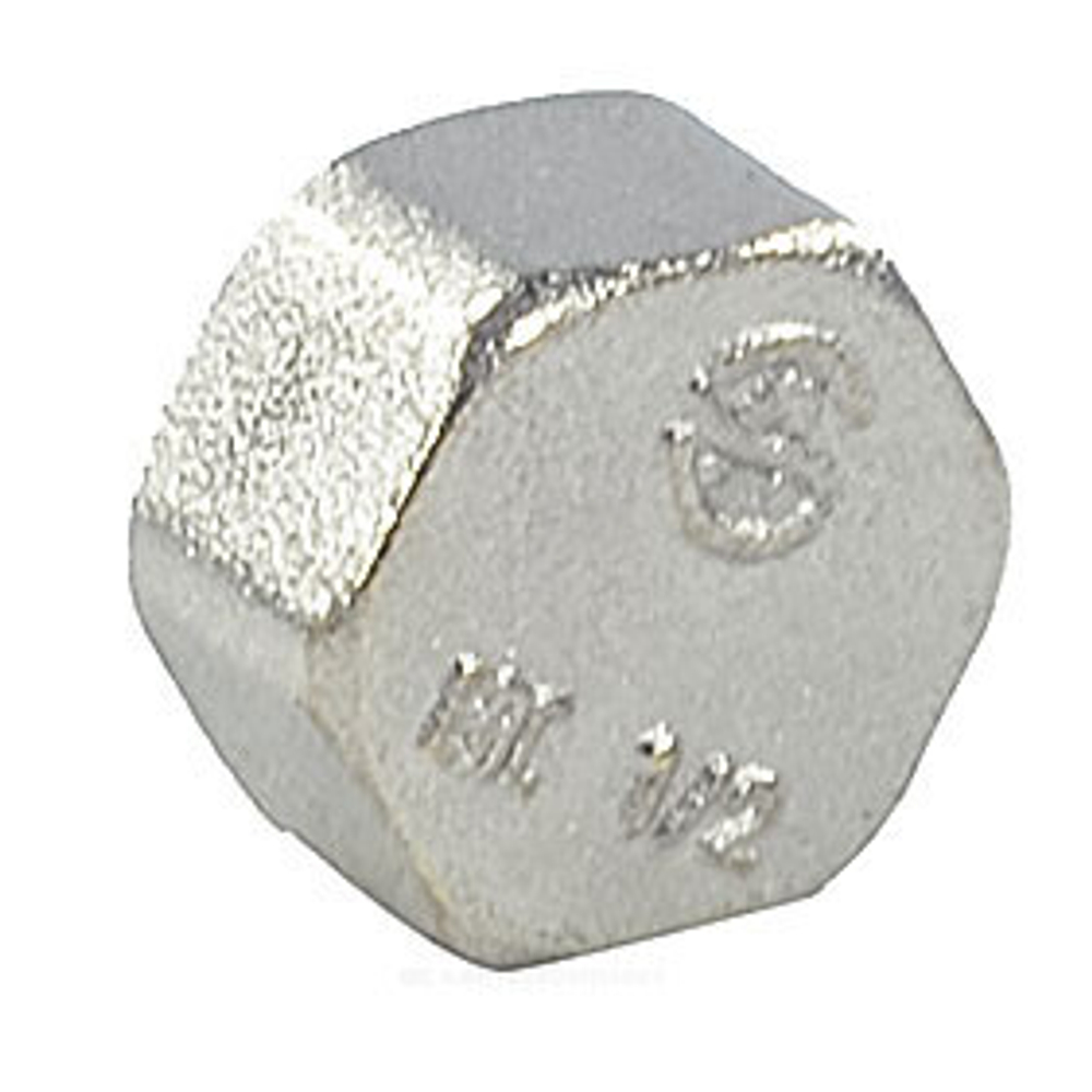 Заглушка латунь никель Ду 40 (1 1/2") ВР 9016 ГОСТ 32585-2013 Aquasfera 9016-05