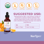 MaryRuth's, Органические мультивитаминные жидкие капли для малышей, для детей от 1 до 3 лет, с апельсином и ванилью, 60 мл (2 жидк. унц.)