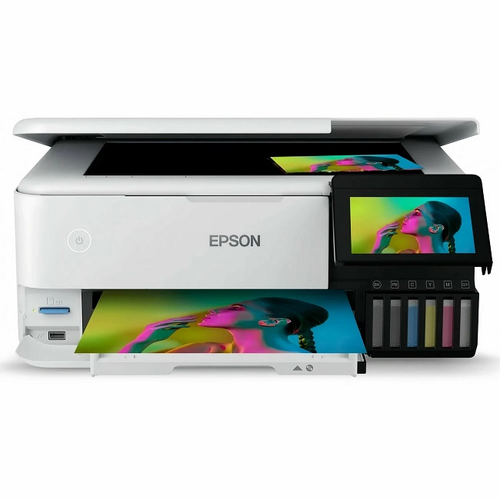 МФУ Epson EcoTank L8168, A4, LCD, 5760x1440 dpi, 16 стр/мин, Duplex, Wi-Fi, USB2.0, белый (C11CJ20)
