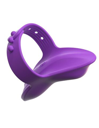 Фиолетовая вибронасадка на пальцы Finger Vibe (Цвет: фиолетовый)