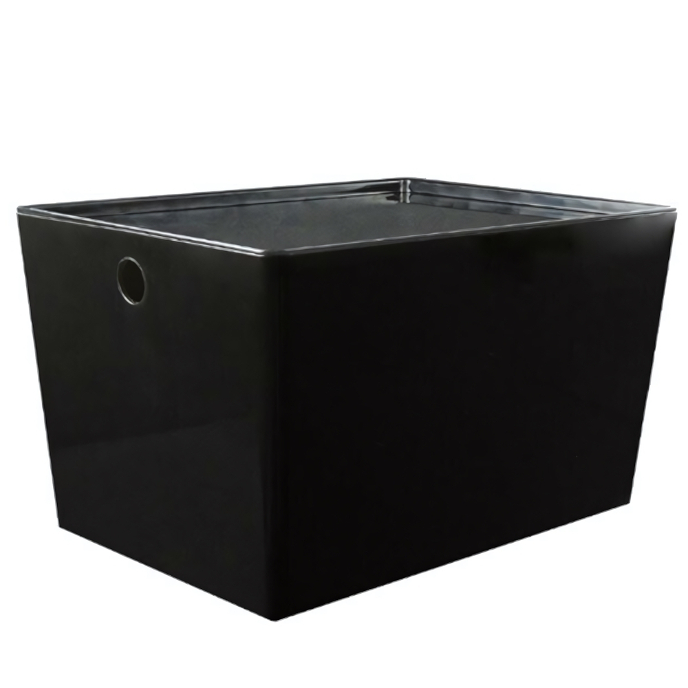 Контейнер ВЕРСА (VERSA) XL, 16 л. с крышкой, цвет прозрачный черный