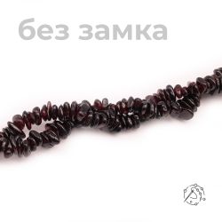 Нить бусин (крошка) из граната