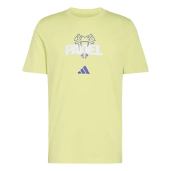 Мужская теннисная футболка Adidas Padel Graphic - semi frozen lemon