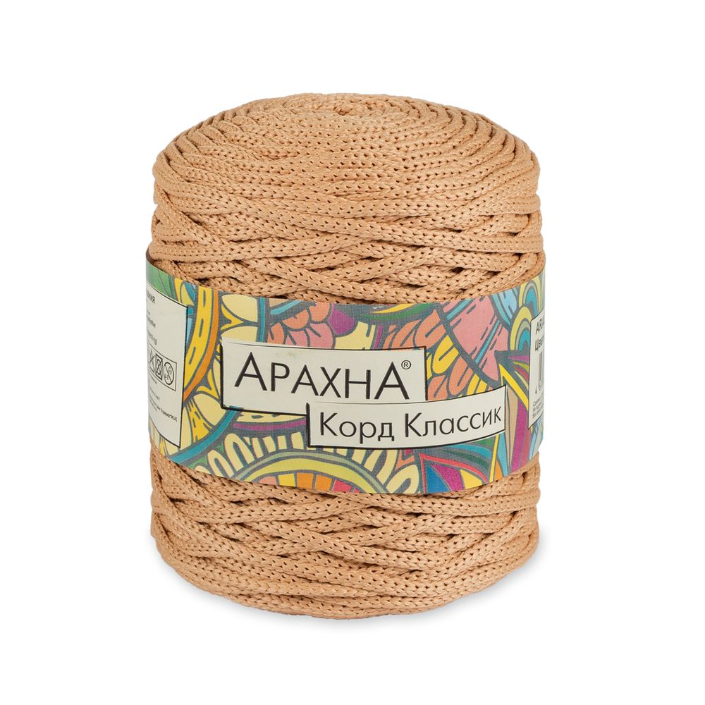 Пряжа Arachna Cord Classic / уп.3 мот. по 200 г, 100 м, 19 розово-бежевый Пряжа Arachna Cord Classic / уп.3 мот. по 200 г, 100 м, 19 розово-бежевый