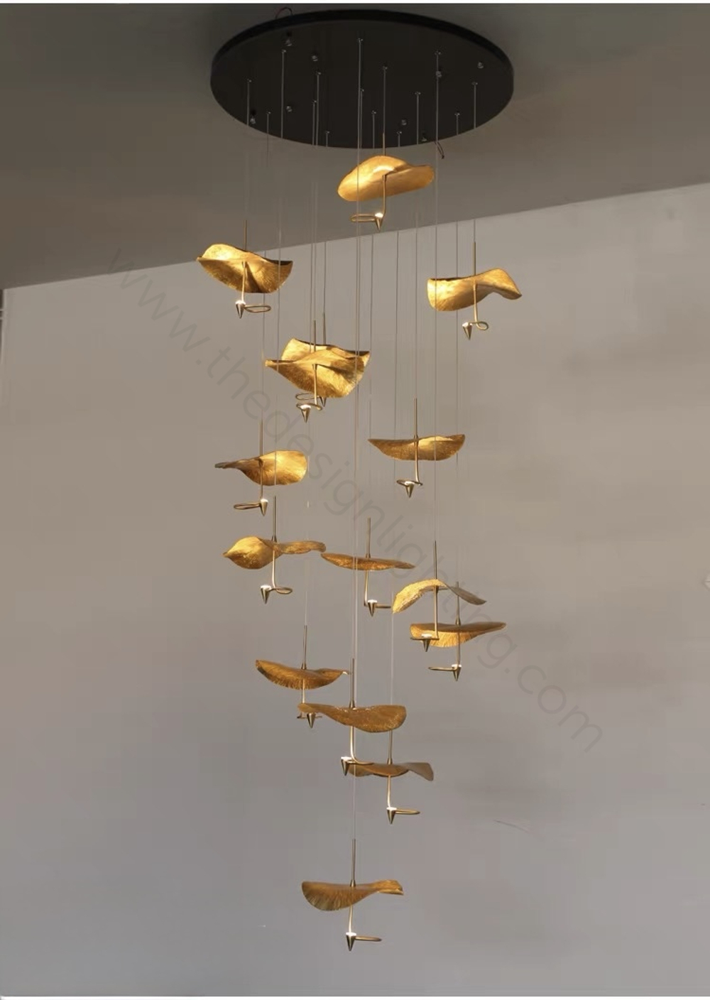 Pendant design lamp Gold Moon by Catellani & Smith (15 lampshades)