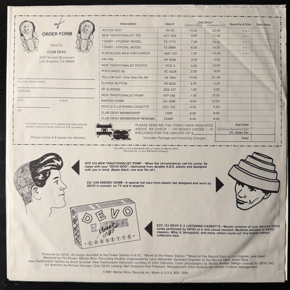 Devo ‎– New Traditionalists (Япония 1981г.)