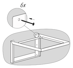 Стеновой кронштейн для бани и сауны Sangens Oblivion Bracket (Сангенс Стеновой кронштейн