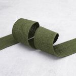 Тесьма (лента) киперная (100% х/б) 40 мм / 25 метров, рис.9802, 12 хаки, С3869Г17