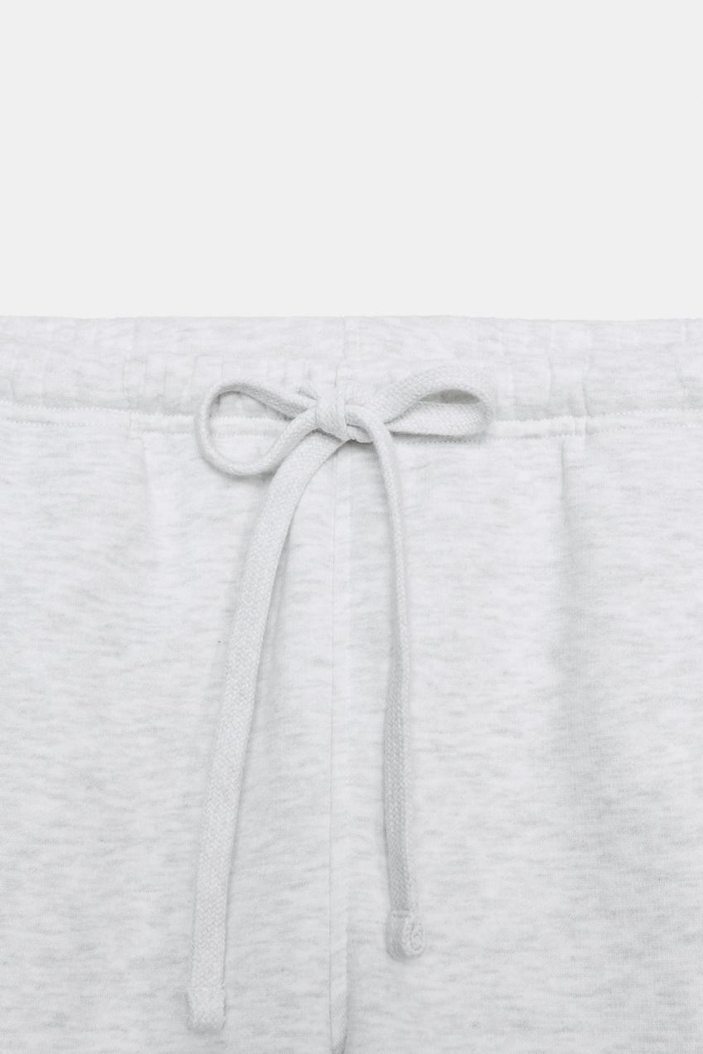 ZARA БАЗОВЫЕ БРЮКИ ПРЯМОГО КРОЯ, СЕРЫЙ МЕЛАНЖ