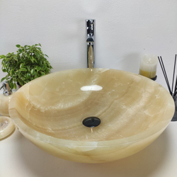 Раковина из оникса Bowl Yellow Big BO-60960 50x50x15