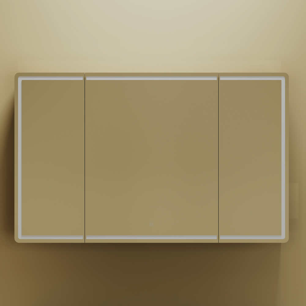 Зеркальный шкаф Sancos Mirror 1190x150х740 мм, с LED подсветкой, арт. MI120ECH