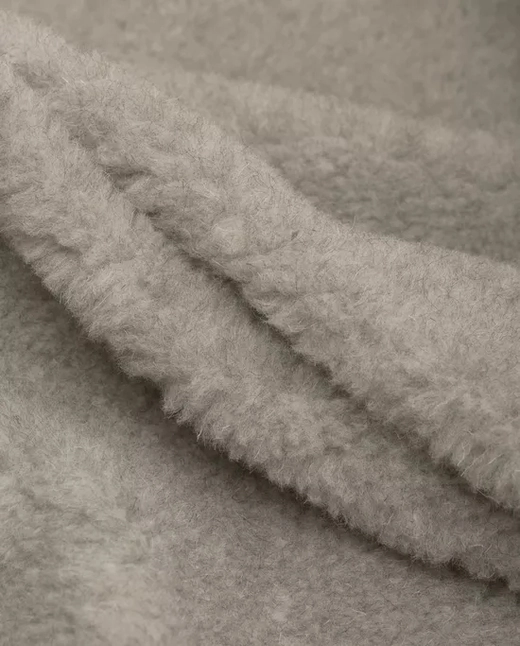 Мех шерстяной, 550 г/м2, шерсть-50%, п/э-50%, пр-во Беларусь, ш. 150 см, серый