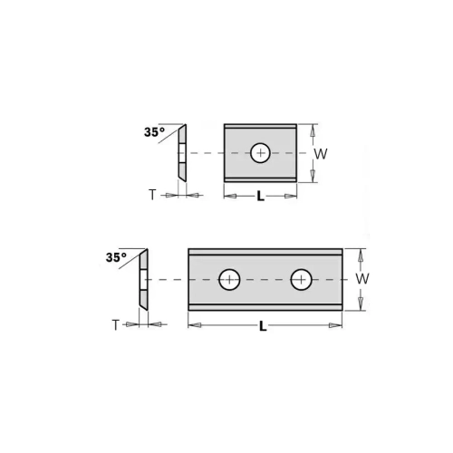 Нож твердосплавный 50x12x1,5 KCR08 CTK ST CMT 790.500.00