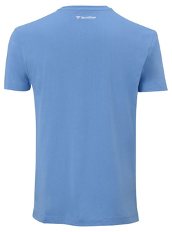 Мужская теннисная футболка Tecnifibre Club Cotton Tee - небесный