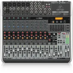 Behringer QX1832USB - микшер, 18 каналов, USB/аудио интерфейс, мик предусил и компр, 9 EQ, Multi FX