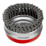 Щетка для УШМ Heavy Duty, 125 мм, М14, "чашка", крученая проволока 0.5 мм Matrix — фото 2