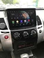 Магнитола для Mitsubishi L200, Pajero Sport 2006-2016 (с рамкой под Б/К) - Redpower 85038BC PRO/PROmax ТОП звук, 2K QLED, Android 14, Быстрейшая, CarPlay, 4G SIM-слот