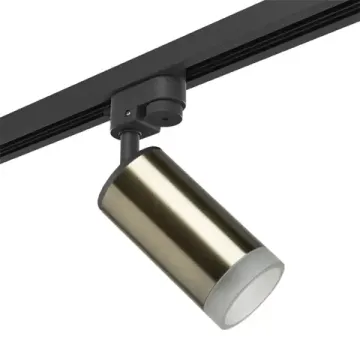 Трековый светильник однофазный 1*GU10 R1T43130 чёрный/бронза Barra Rullo Lightstar