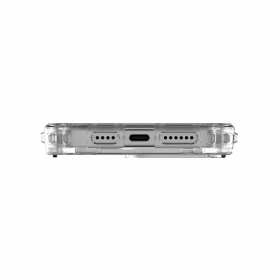 Чехол с поддержкой MAGSAFE Uag Plyo для iPhone 15 Pro MAX 6.7", цвет прозрачный/серебро (Ice/Silver)