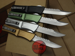 Нож Microtech Troodon 3 BOWIE Black - рукоять черный алюминий
