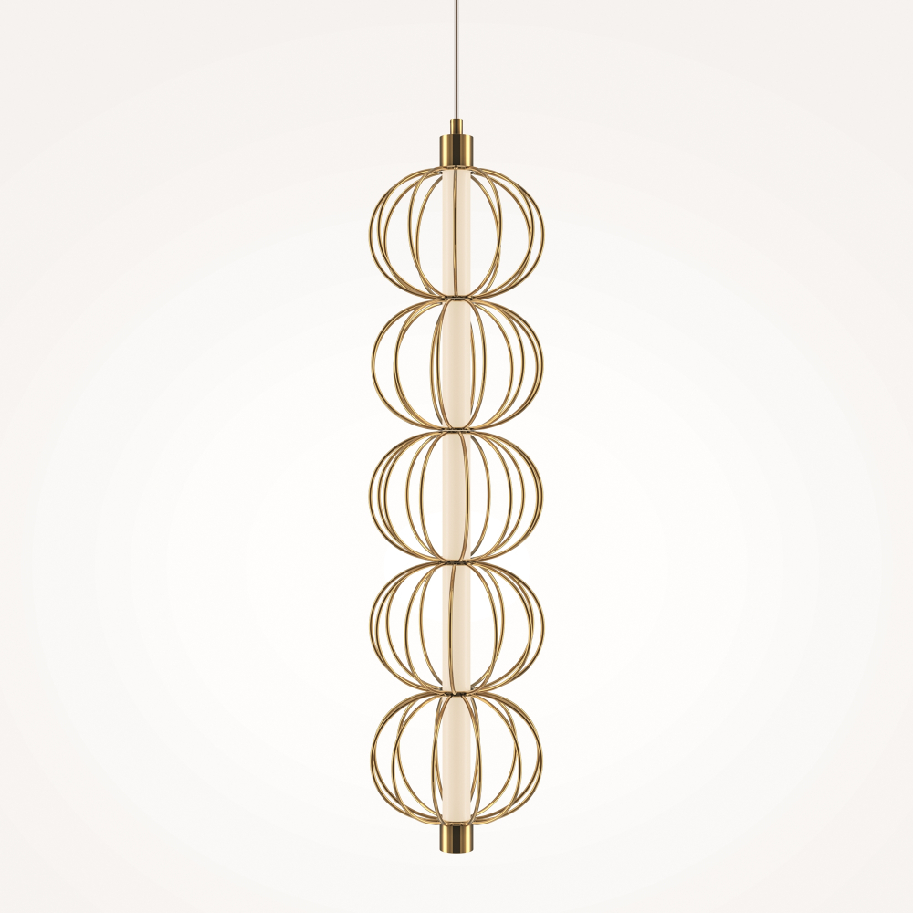 Подвесной светодиодный светильник Maytoni Golden Cage MOD216PL-L10G3K