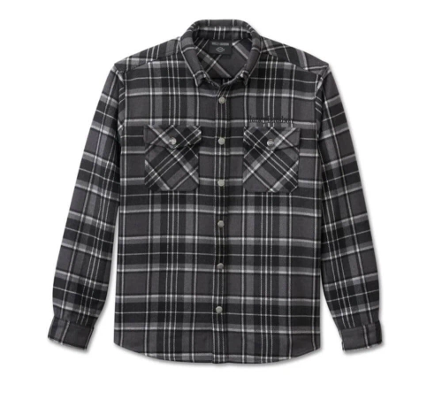 Рубашка Men's Premium Over shirt - Plaid - Black Harley-Davidson