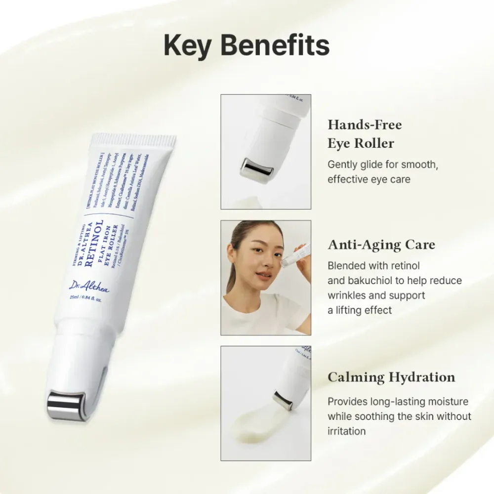 Dr.Althea | Крем-роллер для кожи вокруг глаз с ретинолом Retinol Flat Iron | 15 мл