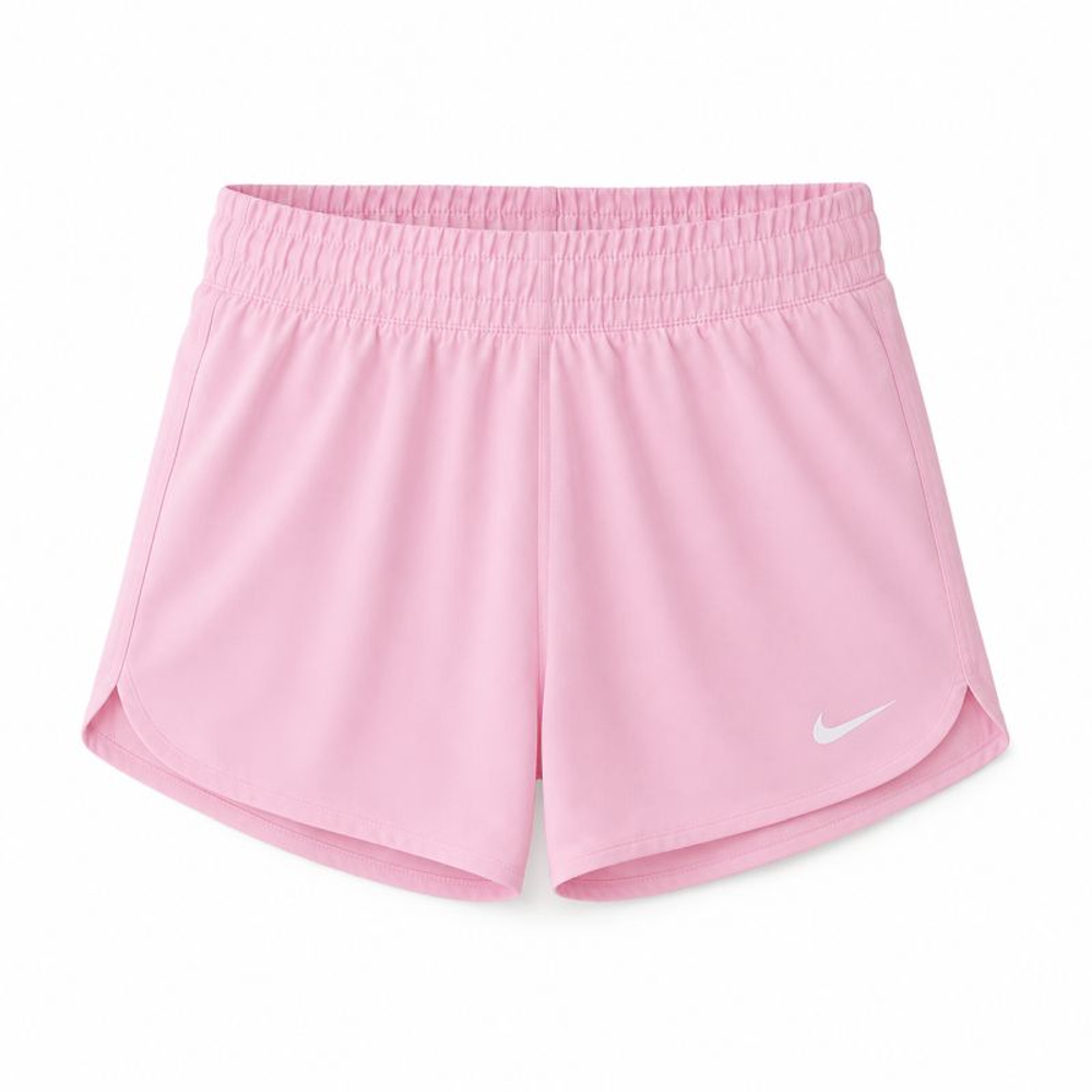 Детские шорты Nike Kids Dri-Fit One High-Waisted Woven Training - med soft/white