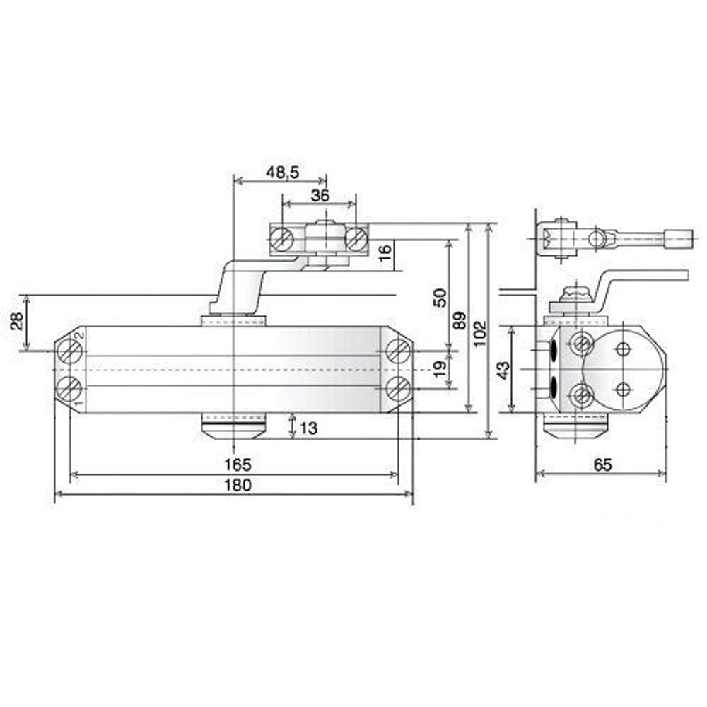 Доводчик дверной DORMA TS-77/3 антрацит