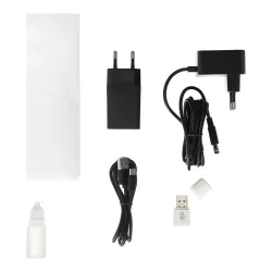 Микроскоп цифровой Levenhuk D450L LCD 7" - комплект поставки, кабели и адаптеры