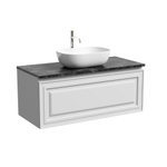 Тумба подвесная Sancos Very, Bianco 995х445х406, под столешницу с отверстием под смеситель, цвет Black Sky, арт. VR100W
