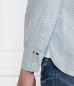 Рубашка MICRO DOT PRINT SF S, 0GZ Tommy Hilfiger - голубой(MW0MW31777)