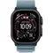 Часы Apple Watch Ultra 3, 2025, 49 мм, титан чёрного цвета, ремешок Alpine голубого цвета