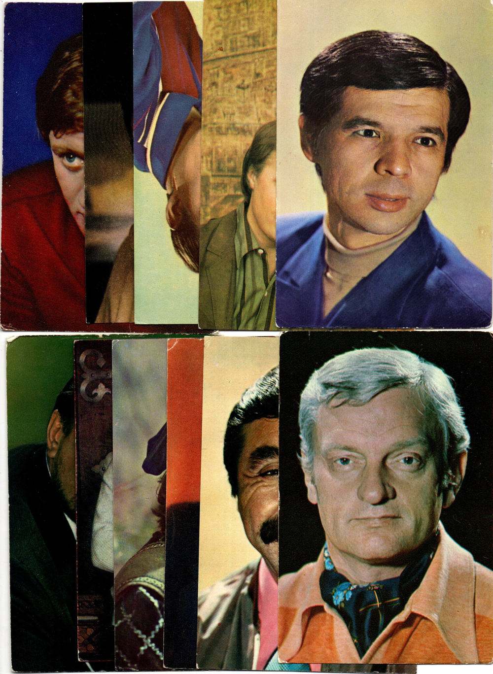 №41 Открытки Артисты и актёры СССР 1970–1980-е г. 25 штук. Цветные, чистые, без повторов