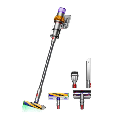 Беспроводной вертикальный пылесос Dyson V15 Detect Absolute (SV47), Yellow / Nickel (Желтый / Никель)