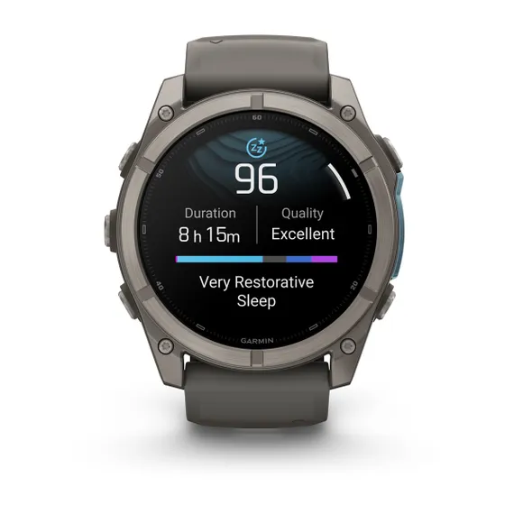 Fenix 9 - 47 мм (титановый, пепельно-серый силиконовый ремешок)