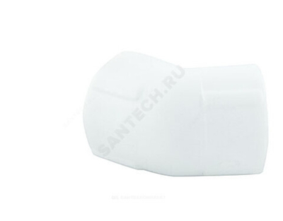 Угольник PP-R белый Дн 25х45гр PRO VALFEX 10107025-PRO