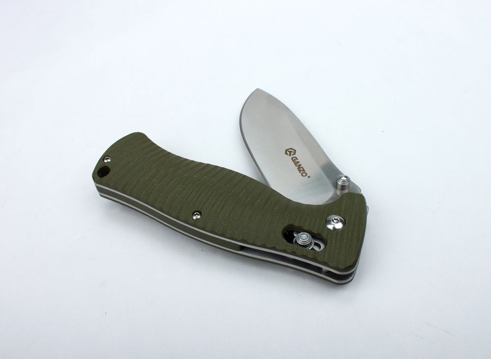 Нож туристический Ganzo G720 зеленый, G720-G