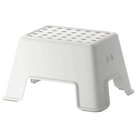 Табурет IKEA BOLMEN (БОЛЬМЕН), Пластик, Белый